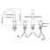 Circular Double Cross Handles Widespread Bathroom Faucet