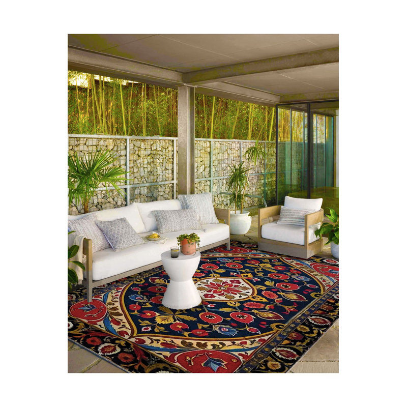 Tapis décoratif lavable à la machine multicolore Paris Collection Paris, Sous-tapis rectangulaire de 3 pi 3 po x 4 pi 11 po