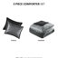 3 pièces d'édredon réversible en velours double / grand, gris anthracite, rembourrage doux et lavable à la machine pour la peau-118753958