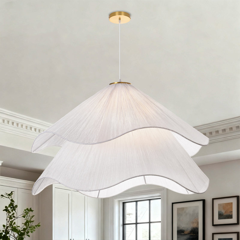Alexandria 1 - Suspension blanche, 15.75" H x 27.56" W x 27.56" D