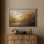 «Abstract Earth Tone Landscape with Radiant Light», reproduction d'art encadrée-746406984-746406986