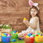 48 Pcs Easter Egg Baskets Set, 6 Plastic Easter Baskets With Handle 36 Colourful Fillable Egg Surprise 6 Tissue Raffia Paper For Spring Theme Party(Rainbow)