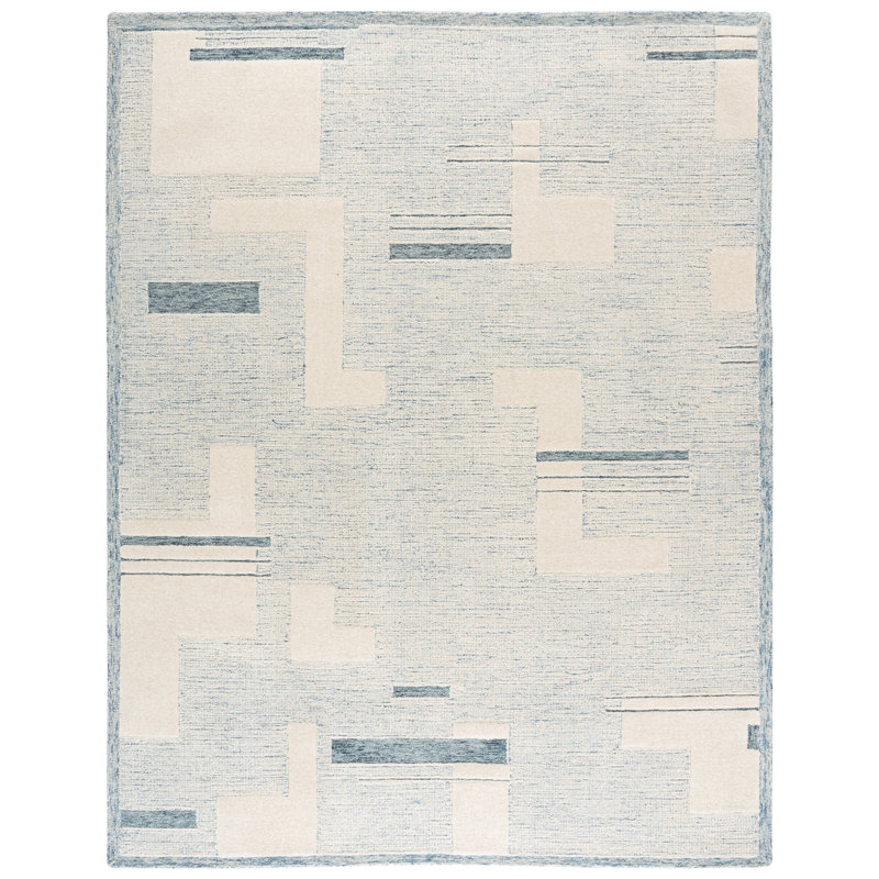 Harvest Hand Tufted Wool; Cotton Geometric Indoor Rug, 8'-0" x 10'-0" Rectangle