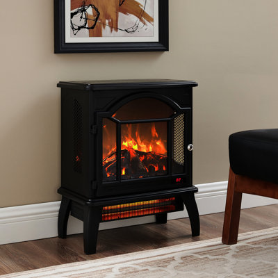 18 Inch 3D Flame Electric Infrared Quartz Fireplace - 1500W Heat, 5000 /H, Adjustable Brightness, Portable, Safe, Removable Foot Stove 18" Flame, 1500W, Remote Controlled, Safe Heating For Every Home