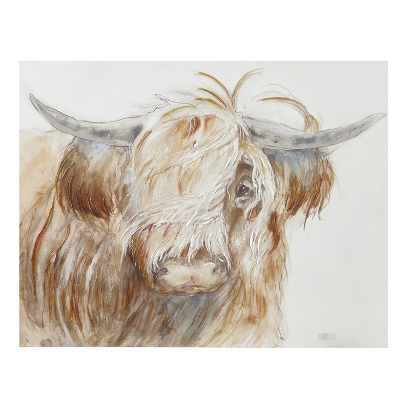 Peinture sur toile Highland Bull