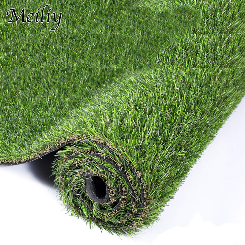 GOLDEN MOON Outdoor Heat Resistant Artificial Grass Turf Rug / Roll, 1" H x 169" W x 72" D