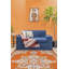 Tapis oriental rouge / bleu clair-1236366342