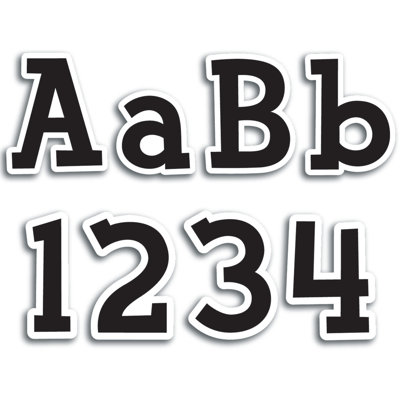 Fancy Black 4" Designer Letters
