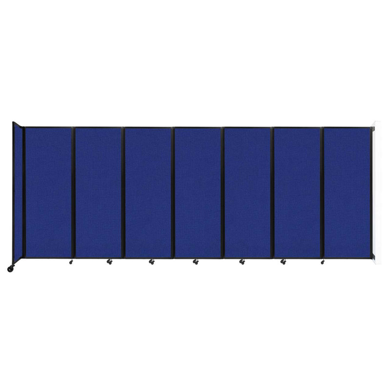 Paravent pliant, Bleu royal, H 90 po x l 234 po x P 12 po, 7