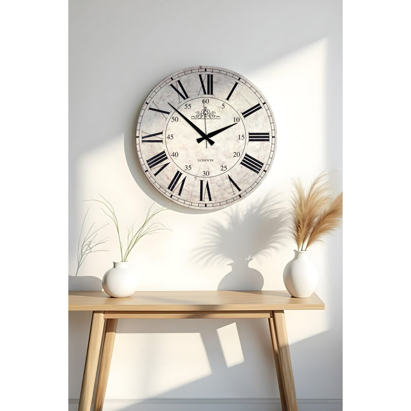 Elegant Decorative MDF Clock, 19.7 x 19.7 inches | 100% MDF, Thickness: 0.2 inches | Perfect for Home or Office Decor, Stylish Design, Adds a Modern Touch to Any Room