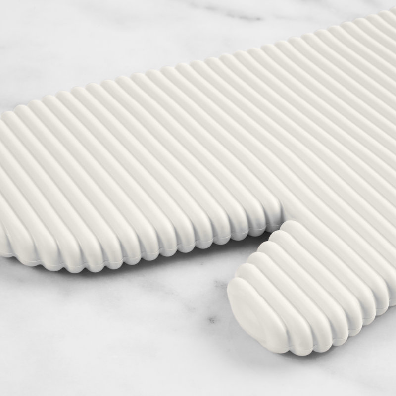 Gant de cuisine souple en silicone KitchenAid, Blanc