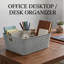 Organisateur de panier de rangement en plastique de style rotin YBM Home, H 15,25 po x l 10 po x P 7,5 po-53161969-53216469