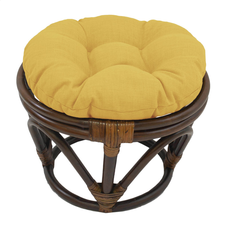 Outdoor 4'' Ottoman Seat Cushion, Lemom