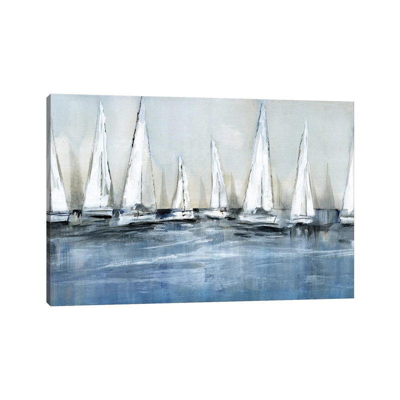 «Waiting for the Sun» par Susan Jill - reproduction d'art, Toile tendue, H 26 po x l 40 po x 1,5 po, Pas de tapis
