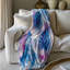 Watercolor Shibori Serenade - 1 Piece Premium Sherpa Blanket-1272219622