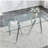 71-Inch Tempered Glass Dining Table with Sturdy Metal Legs