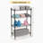Multi Purpose Metal Storage Rack, Sturdy 4 Tier Adjustable Metal Wire Shelving Unit – Heavy Duty Storage Shelves, Robust & Practical Organizer Rack For Laundry Room, Bathroom, Kitchen & Small Spaces-837568969-837568971