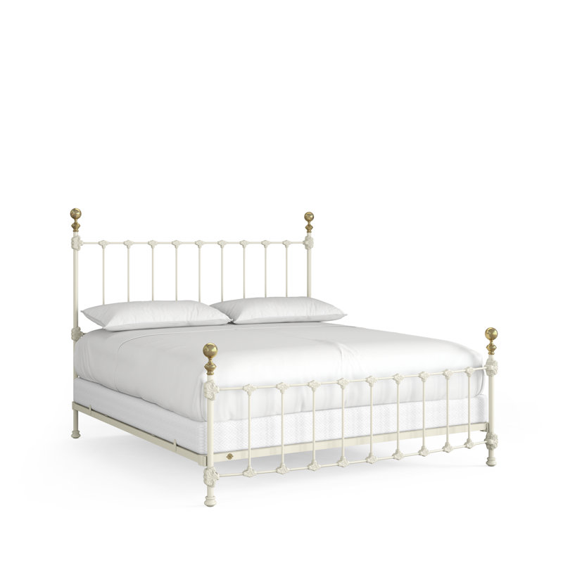 151 Palatial Bed | Complete Standard, King, Gloss Off-White