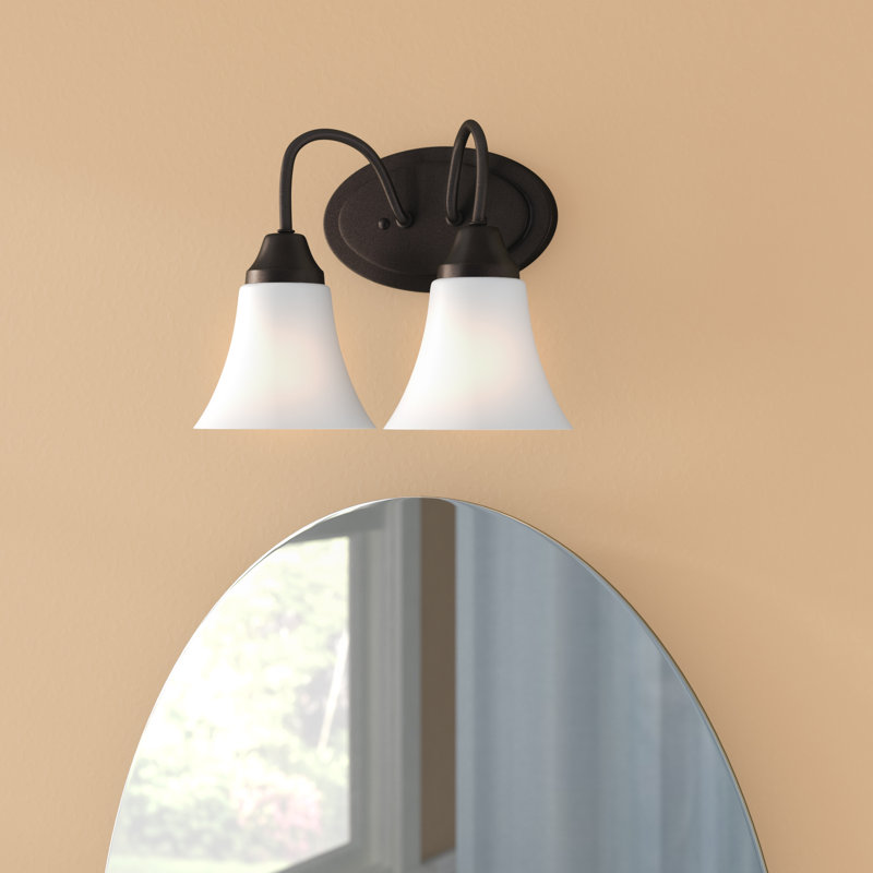 2 - Light Dimmable Vanity Light, Brushed Nickel, No