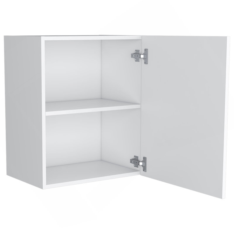 Armoire murale Dennard, cuisine, blanc, Blanc