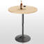 Table de bar ronde 36 po, table bistro réglable en hauteur, table basse moderne avec base piédestal-357735810-404812591