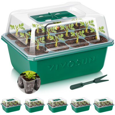 Paquet de 6 plateaux de démarrage à 72 cellules pour la plantation de graines