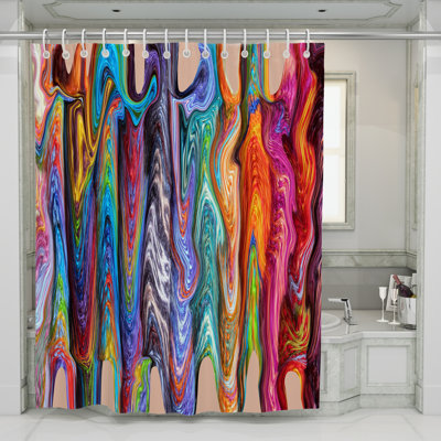 Rideau de douche simple Shanon