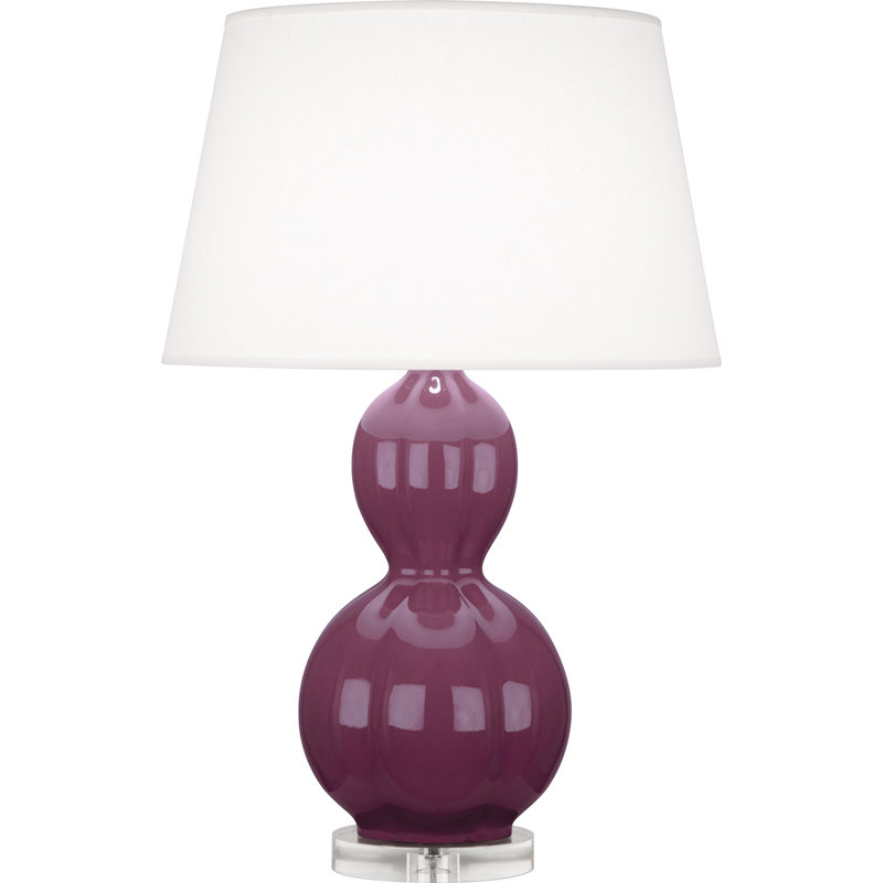 Randolph Table Lamp, Mayo Teal , Lucite