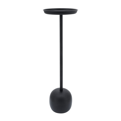 Table d'appoint moderne en métal avec plateau rond Rhapsody