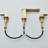 Brushed Gold Widespread Bathroom Sink Faucet 3Hole Basin Vanity Mixer Faucet Tap-116417440