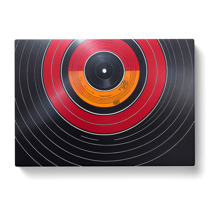 Flawless Vinyl Record Art - Wrapped Canvas Print, 35cm H x 50cm W x 3cm D