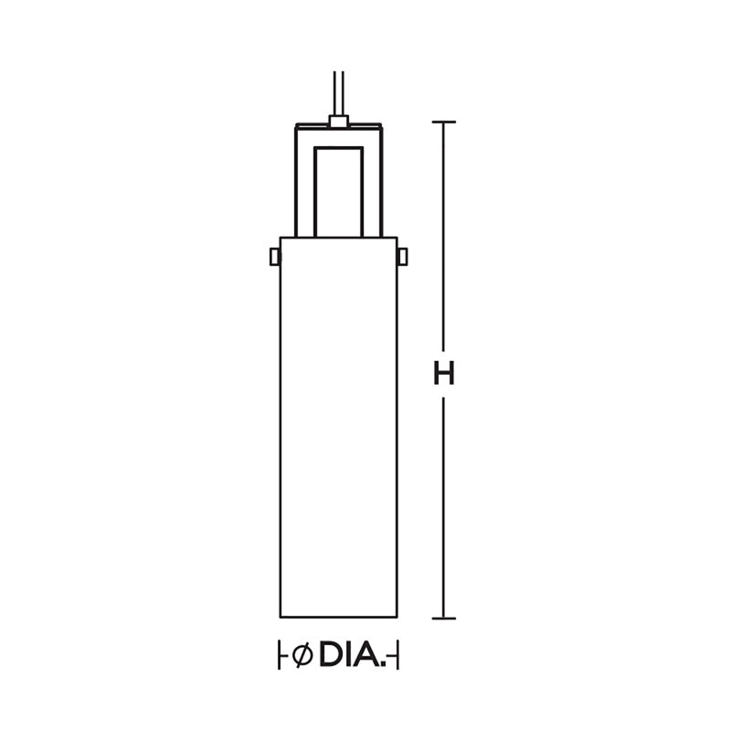 Luminaire suspendu 4 po Dessie, Noir, noir, noir, noir