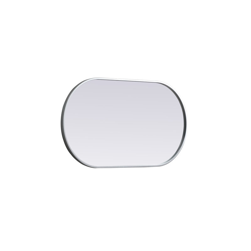Miroir mural Sabine, Argent, 36 po x 20 po