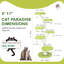 Tour pour arbre à chat 71 po avec plateforme multi-niveaux et poteaux à griffer 71 po - vert-123029081