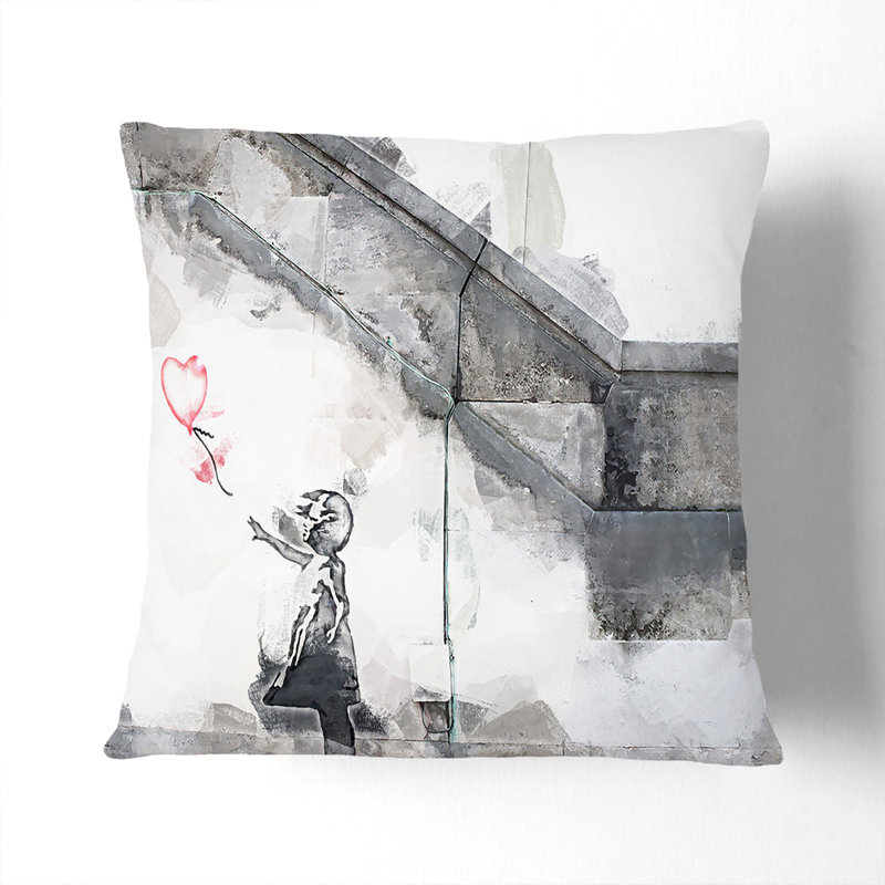 Square Cushion, White, 55cm H x 55cm W x 20cm D