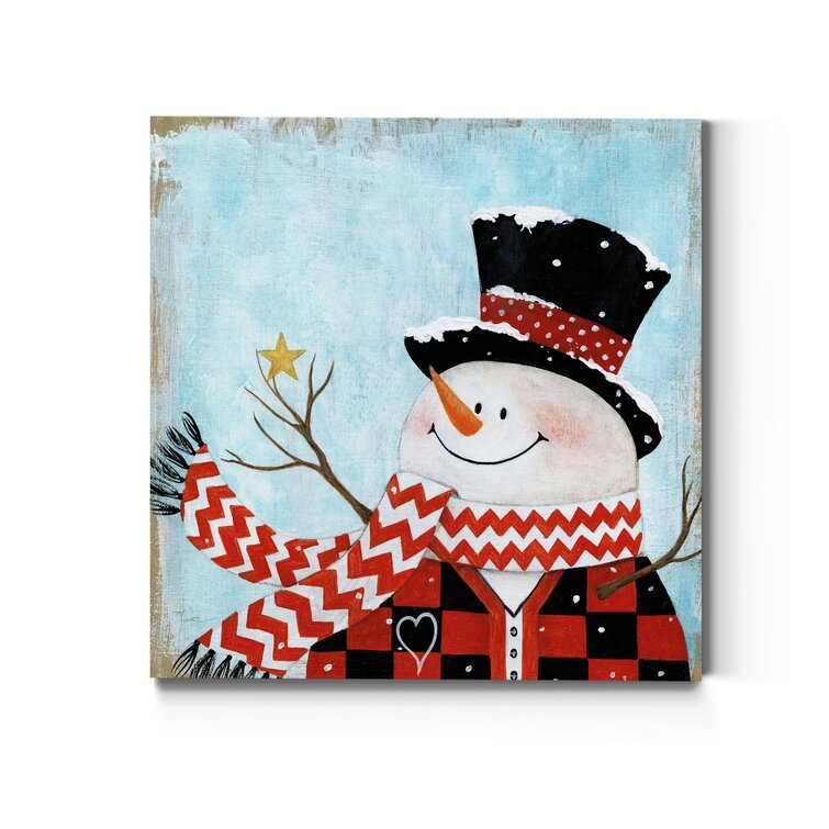 The Holiday Aisle® Dapper Snowman Ii - Wrapped Canvas Print 