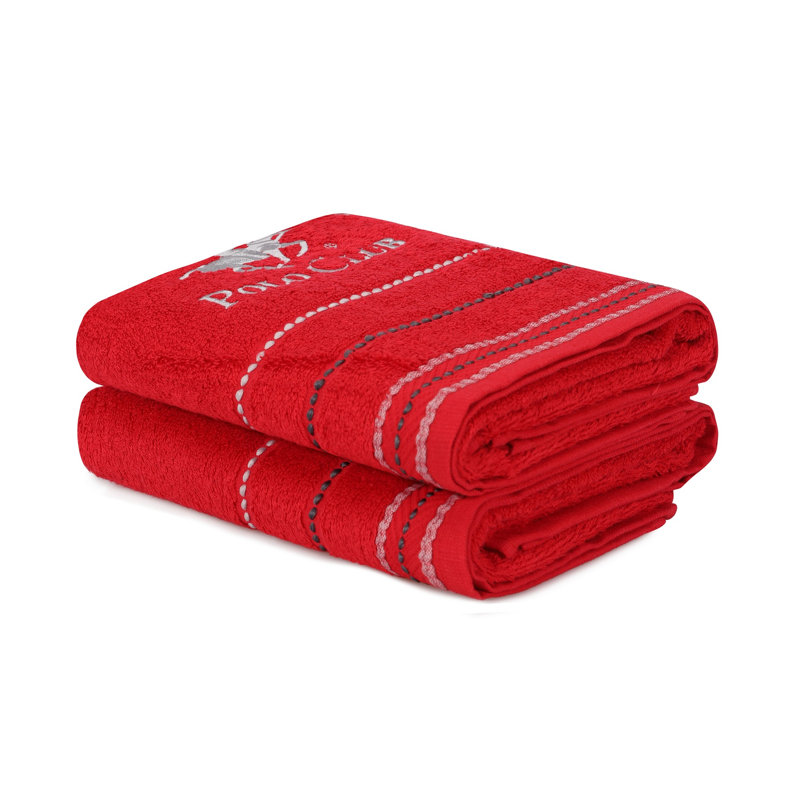 Ensemble de serviettes à main-480-17-2, Rouge
