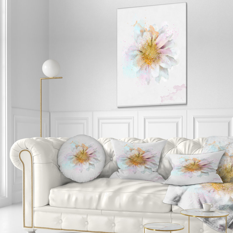 Coussin décoratif «Beautiful Flower with Yellow Stigma» à imprimé floral, Rectangle, 12 po x 20 po