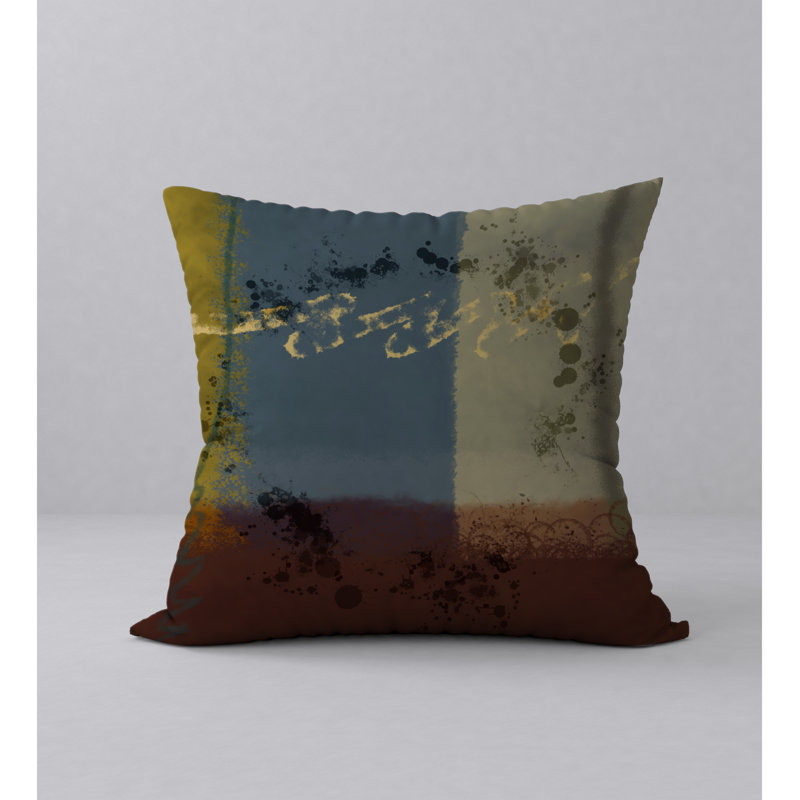 Abstract Reversible Throw Pillow, 20" x 20"
