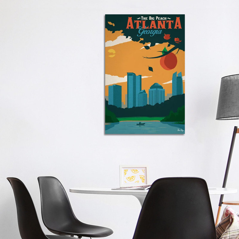 Atlanta 1 Piece Wrapped Canvas Wall Art, 101.6 cm H x 66.04 cm W x 1.91 cm D