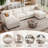 Modular Sectional Couch for Living Room, Comfy Sofa with Storage Seats and Ottoman-1515958275-1516657399