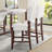 Upholstered Bar Stools With Back(Set Of 2)