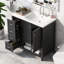 Meuble-lavabo 36 po avec comptoir, meuble-lavabo avec deux portes et deux tiroirs, tablette ouverte, un paquet-122273698