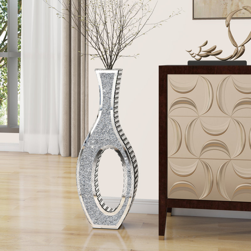 Vase de plancher en cristal 2 pièces 30 "DeGrailly