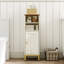 Armoire de rangement de salle de bain, armoire de coin avec tablettes, sens d'ouverture de porte personnalisé, organisateur de salle de bain avec tablette réglable pour la cuisine, le salon, armoire à papier hygiénique, brun blanc-74496264-72178235