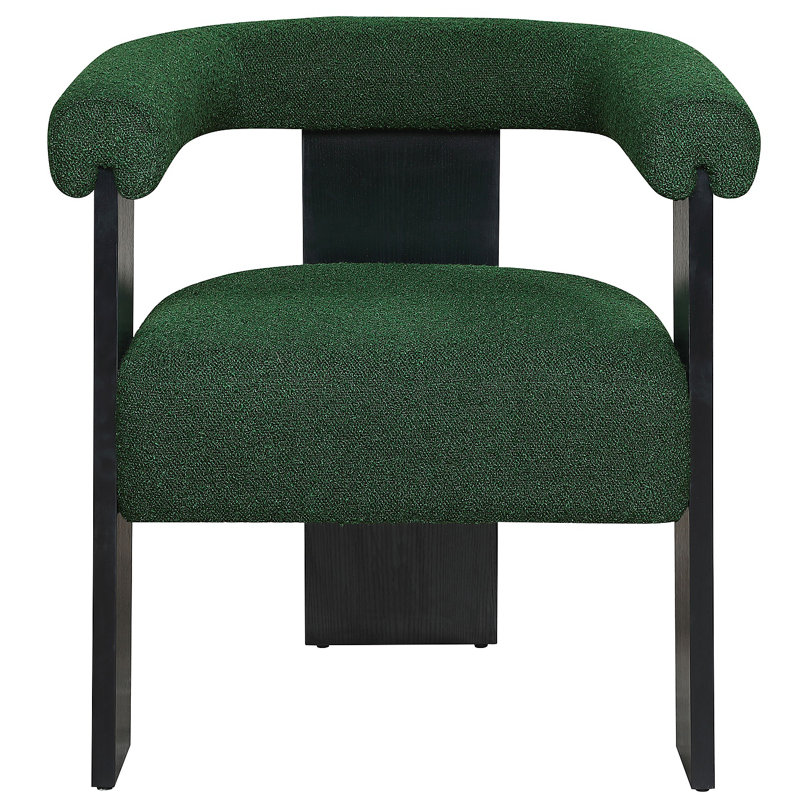 Chaise d'appoint rembourrée Slater Boucle, Vert