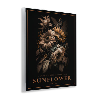 Antique Sunflower Bushel Wall Plaque, design by Christopher Giampietro