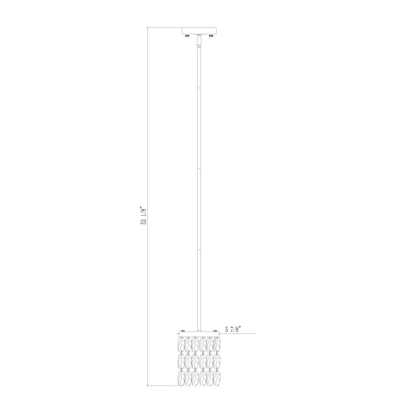 Pattonsburg 1 - Light Single Pendant