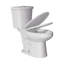 Toilette allongée deux pièces 17 po de haut ADA pour personnes âgées, 1,1 / 1,6 GPF Tornado Dual Flush, carte 1000g, blanc-113948150