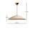 Elegant Adjustable Chandelier with Metal Body, Gold & Cream Finish | Cap Size: 23.6 in x 5.1 in | Total Height: 6.3 in - 24.4 in | 1 x E27 Socket (Max 40W) | Perfect for Living Room, Dining Room, & Entryway Lighting